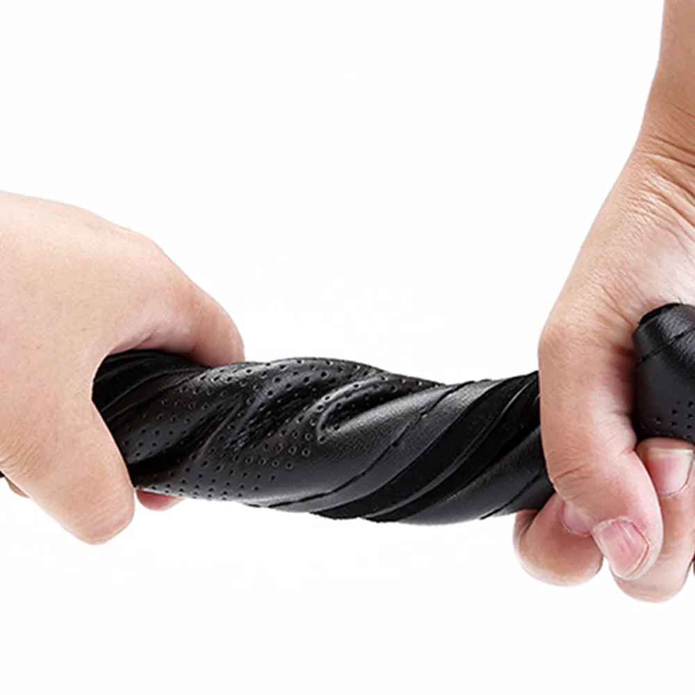 Чехол рулевого колеса автомобиля грузовика из воловьей кожи дышащий DIY интерьер