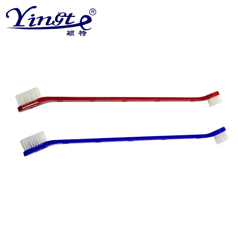 Dog Cat tootbrush Pet double-head toothbrush Soft Pet Toothbrush Pet tooth cleaner Pet Supplies