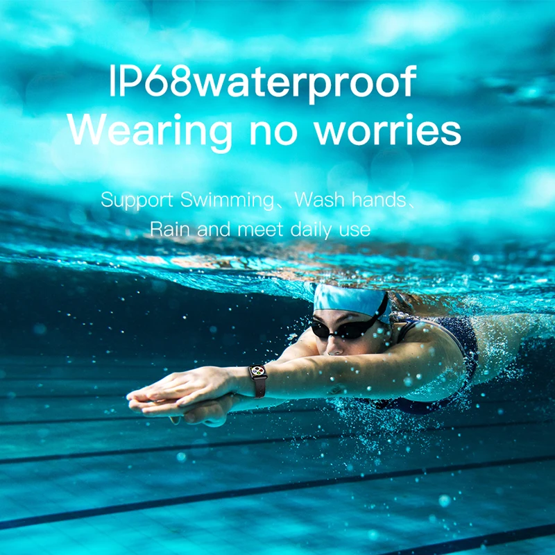 Bluetooth Smart Watch Women Square Screen Long Standby Blood Pressure Weather Forecast SN72 Smart Watch Men for IPhone 11 Xiaomi