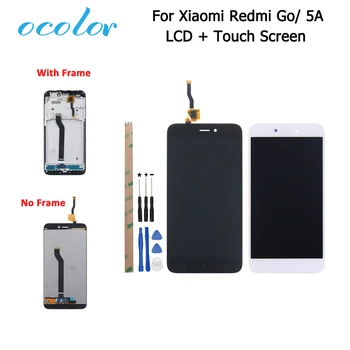 

ocolor For Xiaomi Redmi 5A LCD Display And Touch Screen Tested 5.0'' Assembly With Frame For Xiaomi Redmi Go Phone +Tools