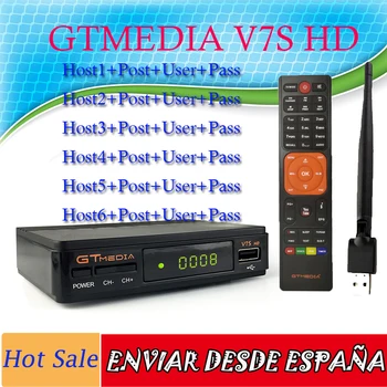 

GTmedia V7S 1080P Digital Receptor DVB-S2 Satellite Receiver Tv Box Cline Decode USB WiFi Youtube Freesat v7S Satellite receiver