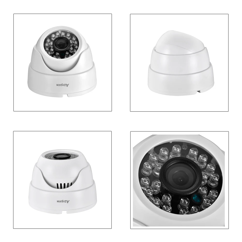 AZISHN H.265 3MP 1080P IP Camera Indoor Dome Audio Recording Security CCTV Video Surveillance Camera hidden wireless surveillance cameras