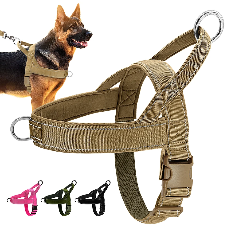Durable Dog Military Tactical Harness Reflective Dogs Harness Vest
