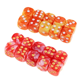 

20 Pieces 6-sided Game Dice 16mm Dices for Board Games And Teaching Math Counting Tools