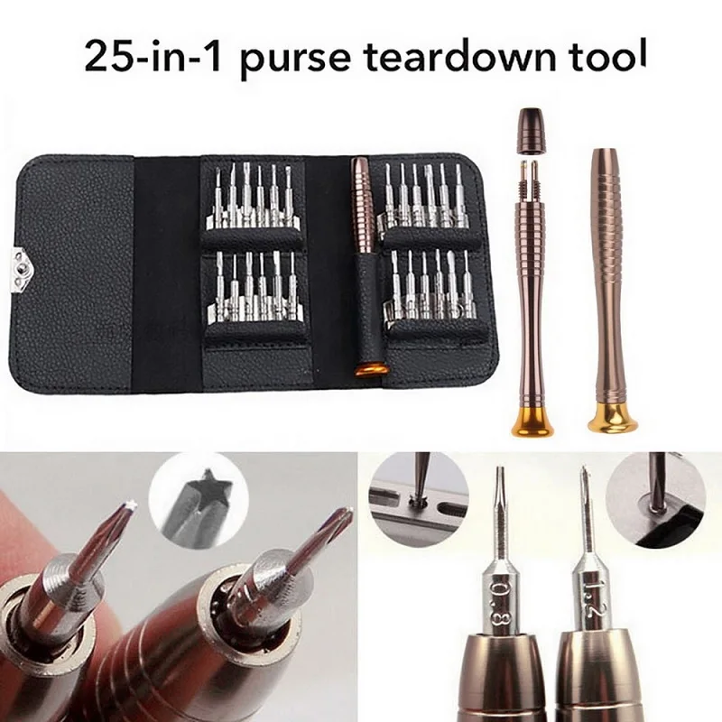 

2019 Urijk 25 in 1 Screwdriver Set Multifunction Opening Repair Tool Set Torx Precision Screwdriver for Phones Tablets Computers