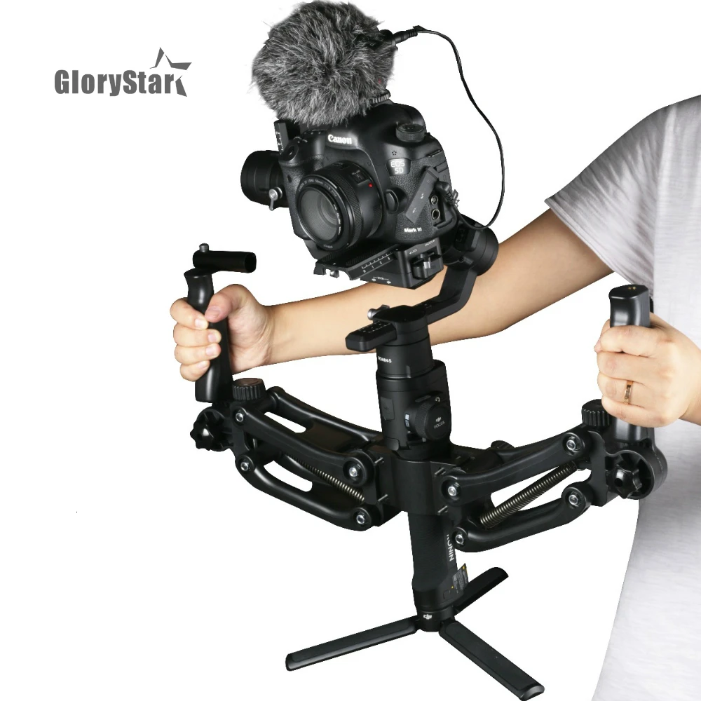 3-осевой пружинный Шарнирный рычаг с двойной ручкой для ZHIYUN Crane 2 DJI Ronin S MOZA AIRCROSS Smooth