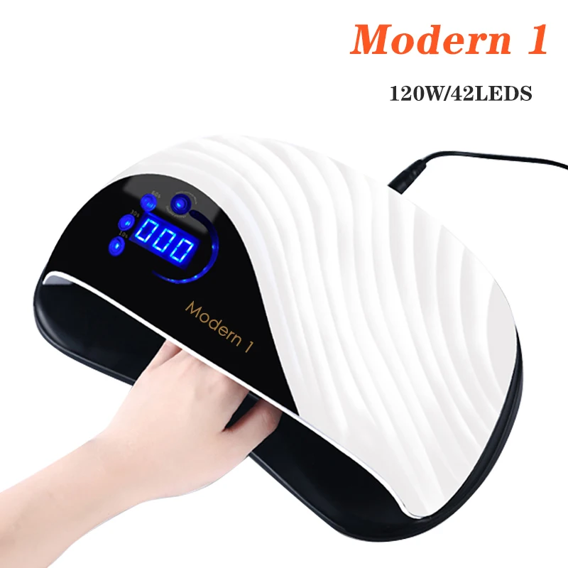 

120W UV LED Nail Light with 42 LEDs for Manicure Gel Nail Dryer Dry Nail Polish Light Auto Sensor Manicure Tool with Fan