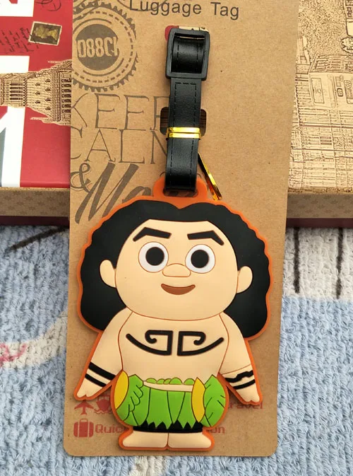 1 шт. Moana серия аниме туристический бренд багажная бирка на чемодан ID адрес портативный держатель тегов багажная этикетка Новинка - Цвет: see chart