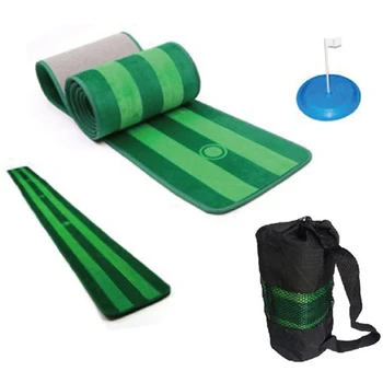 

Foldable Portable Golf Putting Practice Velvet Blanket Train Set Indoor Sports and Entertainment Training Supplies