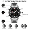 NAVIFORCE Watches for Men Luxury Brand Sport Quartz Wristwatch Waterproof Military Digital Male Clock Steel Relogio Masculino ► Photo 3/6