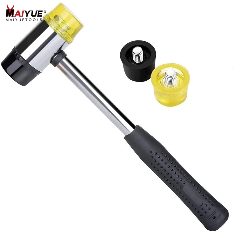 

MAIYUE Rubber Double Faced Hammer 25/30/35/40mm Window Beads Hammer Mallet Tool Multifunctional Hand Tools