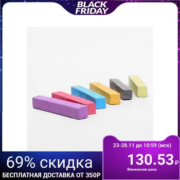 

A set of hair crayons with glitter, 6 pcs. Colors: burgundy, bright blue, red, black, orange yellow, lemon