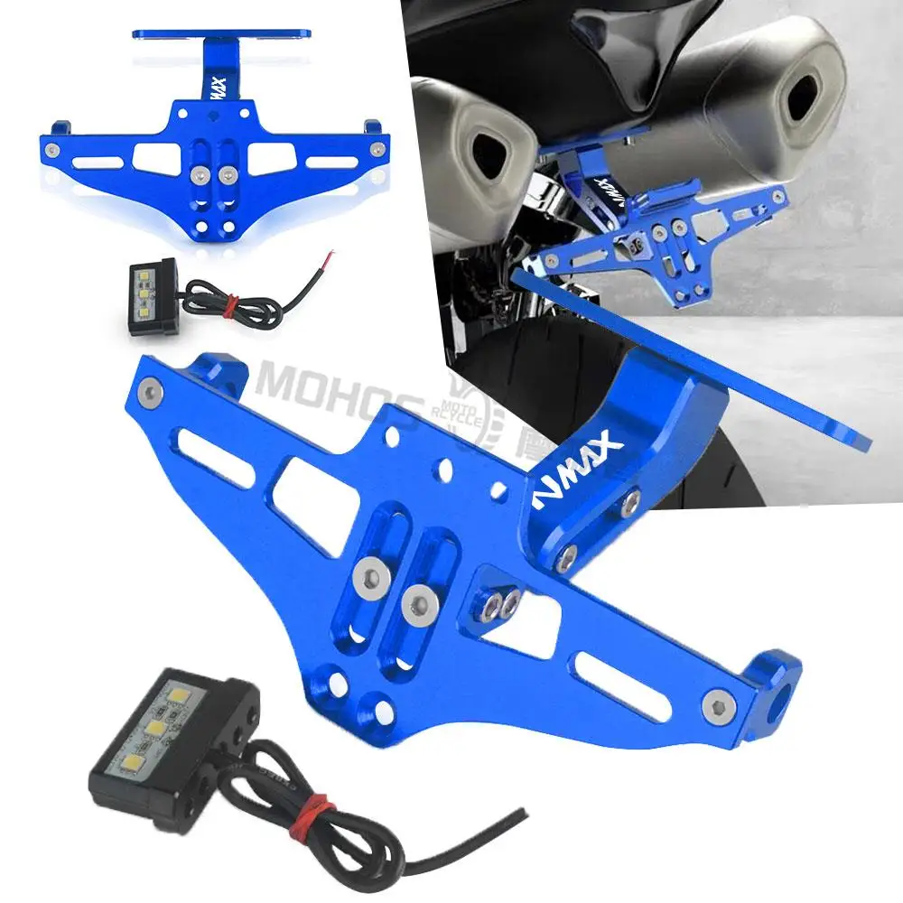FOR YAMAHA NMAX NMAX125 NMAX155 125 155 2015 -2021 Motorcycle Adjustable Angle License Number Plate Frame Holder Bracket | Автомобили и