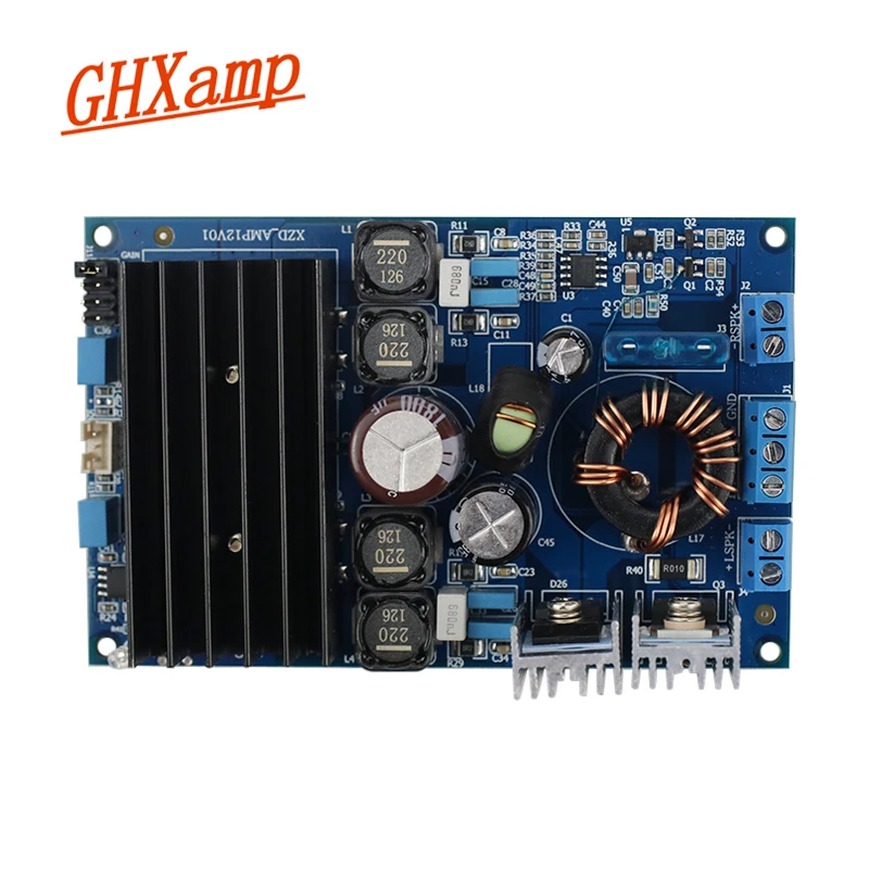 Placa Amplificadora Digital Tda7492e Placa Amplificadora de Alta Potência de 80w Mais 80w com Caixa de Carrinho para Dança e Ajuste de Ganho em Vias