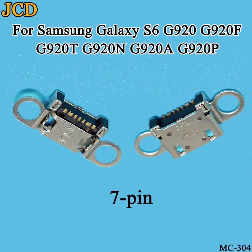 JCD 5 шт. порт зарядки Micro USB с портом Jack для разъема 7Pin для samsung Galaxy S6 край G925 Galaxy S6 G920 G920F A310 A510 A710