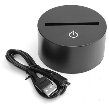 

HOT 3D LED Lamp Bases for 3D Illusion Night Light,7 Colors Touch-Switch Replacement Base for 3D Table Desk Lamps
