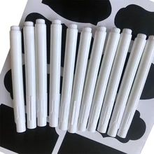 5 шт. белый жидкий Меловые карандаши для Стекло доски для досок Blackboard Стикеры Удобная съёмная без пыли мел подарки для учителей