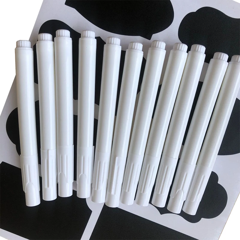 

5 Pcs White Liquid Chalk Pens for Glass Windows Chalkboard Blackboard Sticker Convenient Removable Non-dust Chalk Teachers Gifts