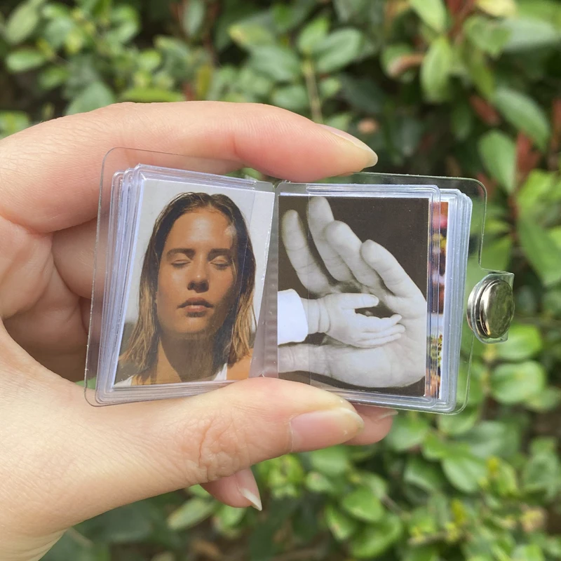 Индивидуальный Мини-фотоальбом 16 шт. держатель для фотокарточек карманы