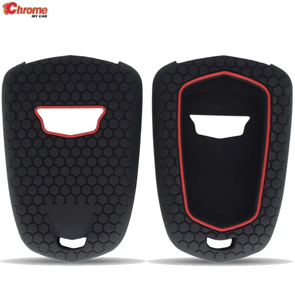 Силиконовый чехол для автомобильного ключа с дистанционным управлением, защитный чехол для Cadillac Escalade ATS CTS XTS CT6 XT4 XT5 SRX 2015 2016 2017