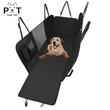 Чехол для на автомобильное сиденье для перевозки собак вид сетки водонепроницаемый переноска для домашних животных автомобиль заднее сиденье коврик Гамак Подушка протектор Открытый Путешествия собака Suppiler
