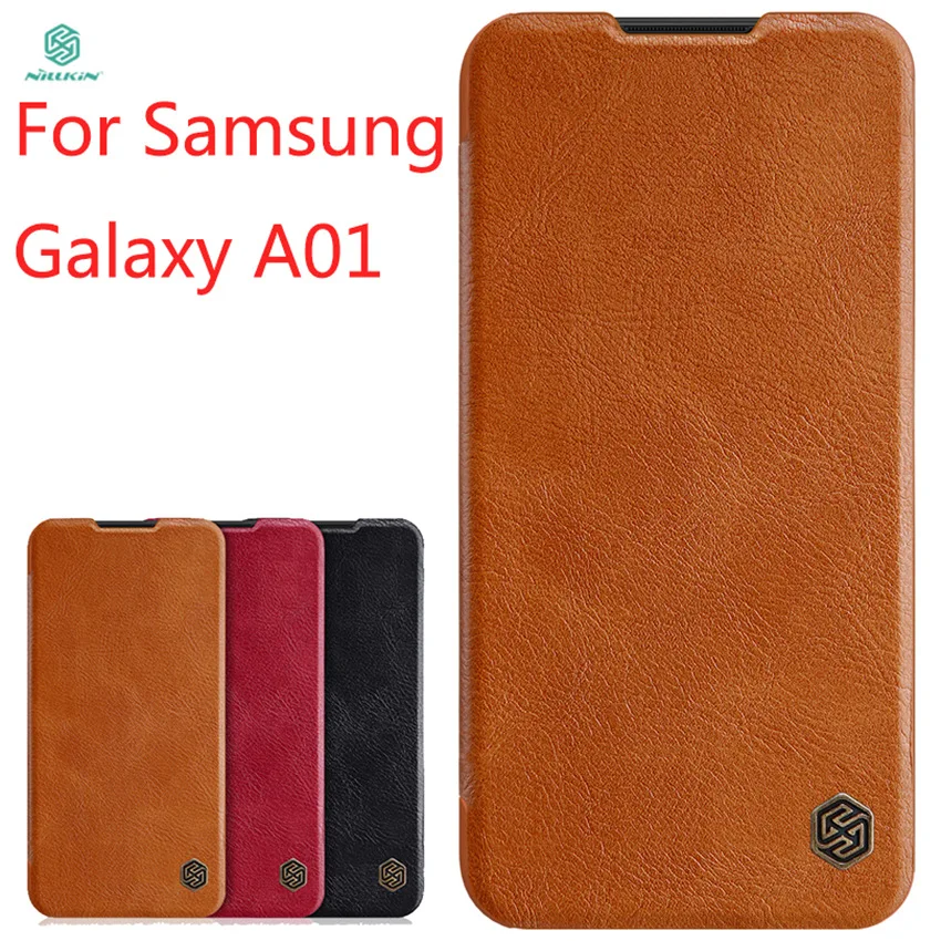 

For Samsung Galaxy A01 Leather Case High Quality Flip Case For Samsung Galaxy 01 Leather Cover For Samsung Galaxy A01