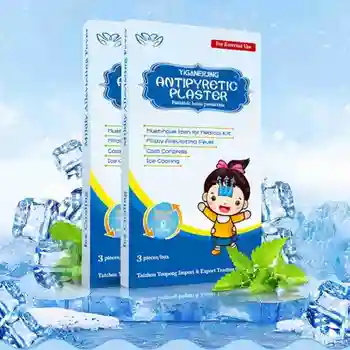 

3pcs/Box Baby Cooling Gel Ice Paste Antipyretic Plaster Prevent Fever Children Cool Piece Ice Cooling Press For Soft Temperature