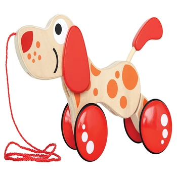 

Wooden Baby Toys Tractor Pull Dog Crocodile Brinquedos Animal Cartoon Children Kids Car Vehicle Early Educational Toy Kits Gift