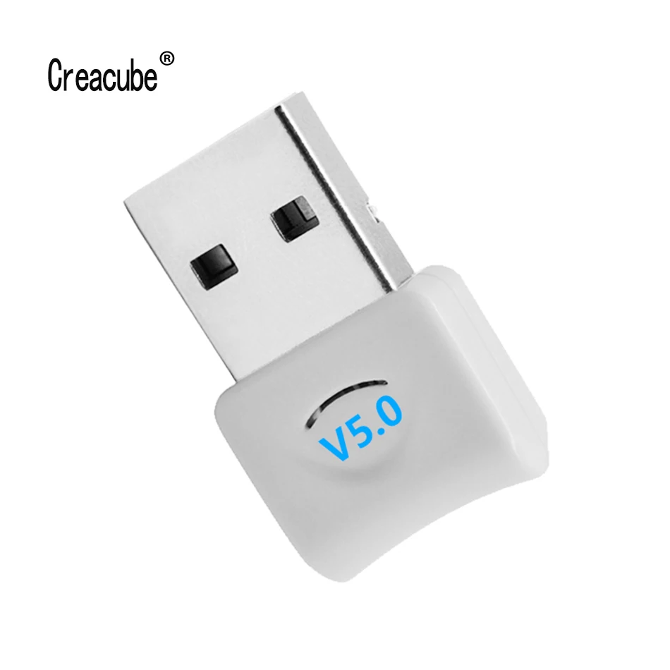 Creacube USB Bluetooth 5,0 V5.0 беспроводной bluetooth-адаптер, музыкальный приемник, bluetooth-передатчик для Win 10 PC