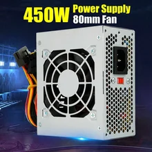 Тихий 450 Вт для Intel AMD PC 12 В ATX PC блок питания SLI PCI-E 80 мм вентилятор компьютерный блок питания для BTC