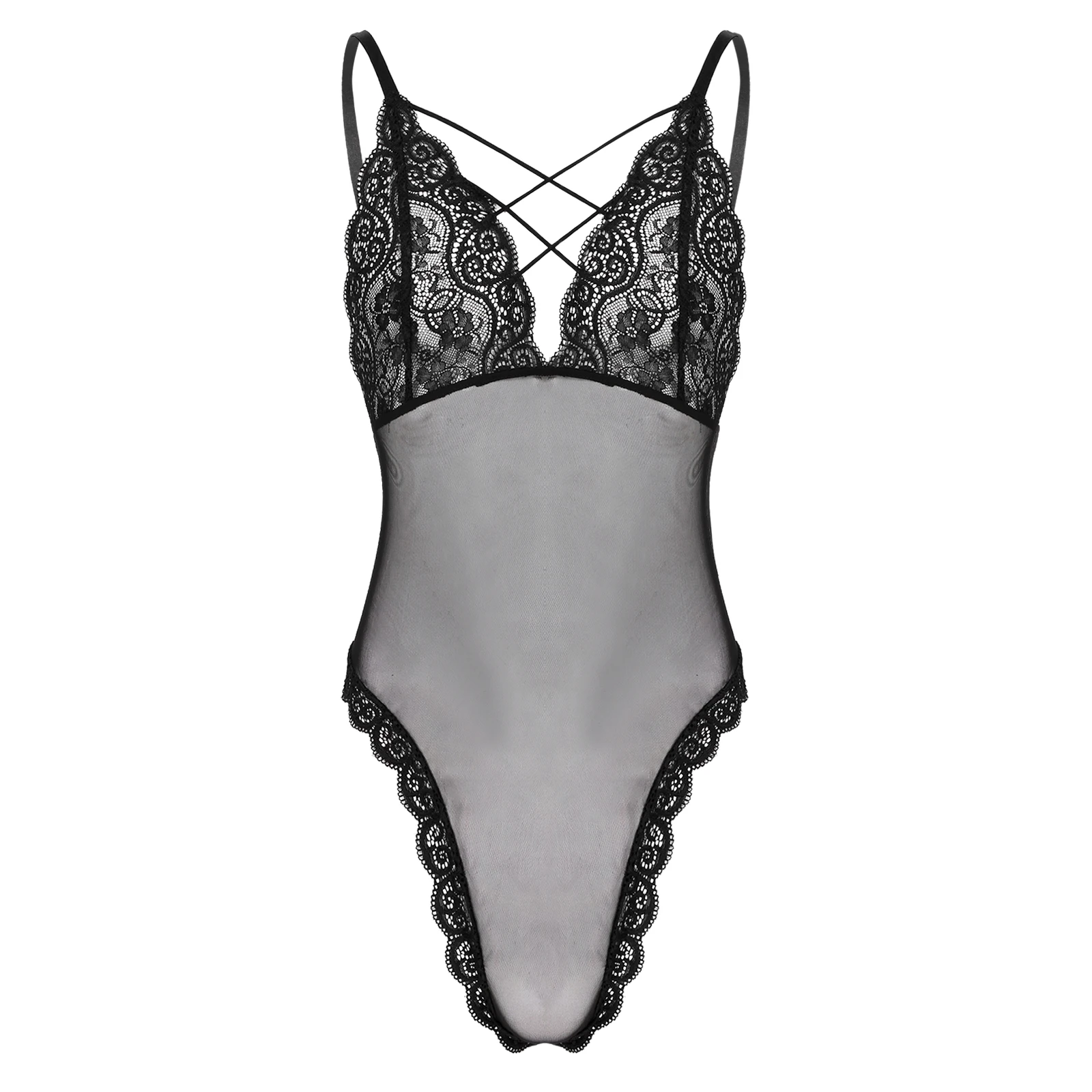 Floral Lace Sissy Bodysuit: Transparent Erotic Nightwear for Crossdres – My  Crossdresser Shop