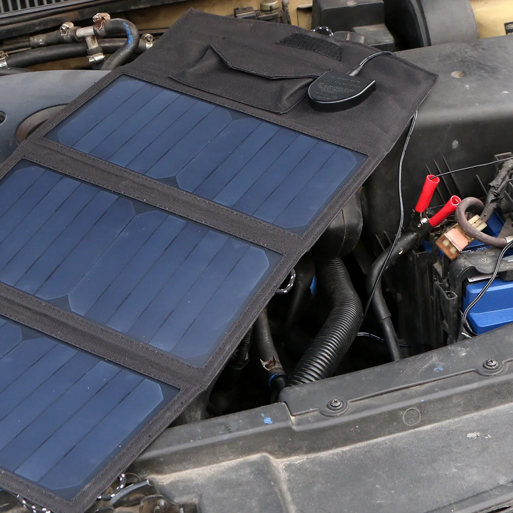 Flexible Solar Panel ALLPOWERS 5V 18V 21W Phone Charger for Travel Iphone