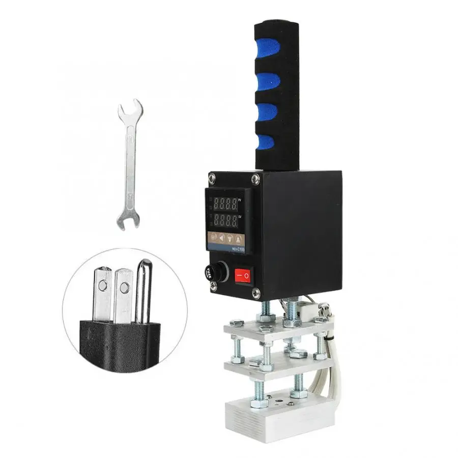 S US Plug Hot Foil Stamping Machine Handheld Digital Heat Press Leather Cloth Wood Paper Pressing Tool Hot Foil Stamping Machine - Цвет: S US Plug