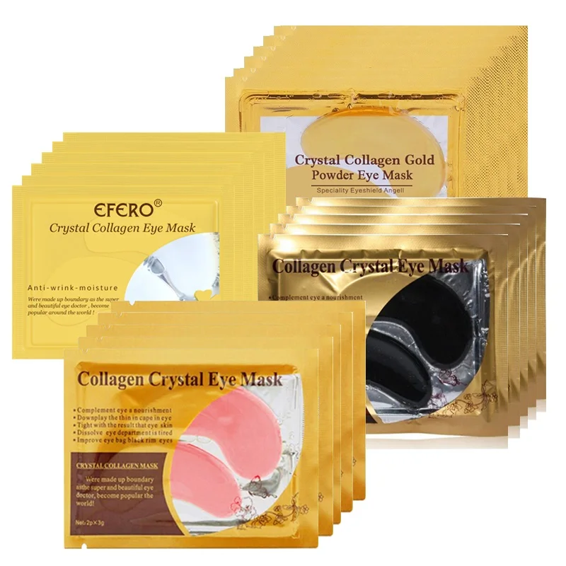 

EFERO 5/6/10pair Eye Mask Face Mask Crystal Collagen Mask Hydrogel Patches for Eyes Dark Circle Puffiness Eye Bag Gel Eye Pads