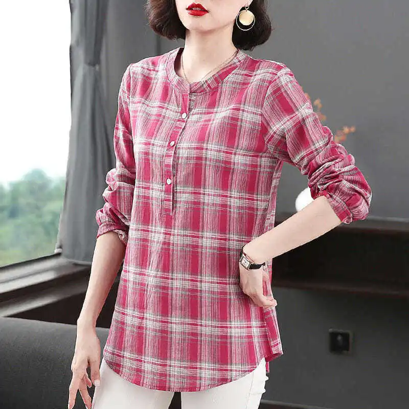 Lo mejor Plaid Styles - Women Blouse 2022 - Aliexpress