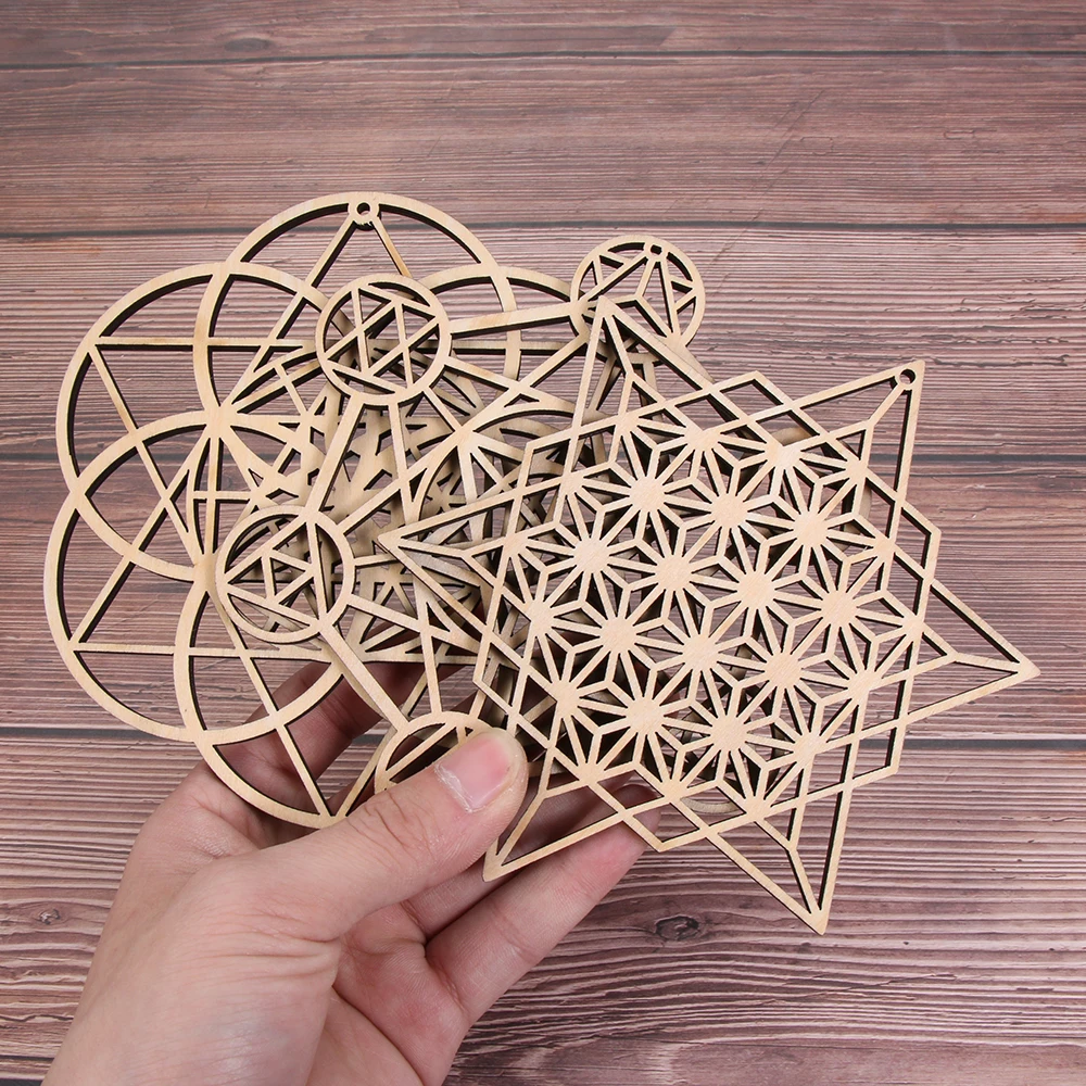 Flower of Life Laser Cut Wooden Wall Art & Coaster 5