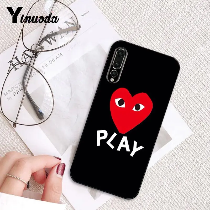 Yinuoda Japan CDG comme des garcons play чехол для телефона huawei P9 P10 Plus Mate9 10 Mate10 Lite P20 Pro Honor10 View 10
