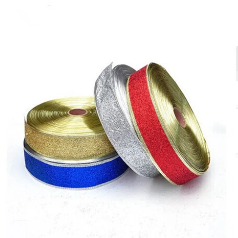 

New 8colors 100yards/lot Christmas tree ribbon width 5CM full fan belt Suitable for tie bows,diy wrapped gift boxes ribbons etc.