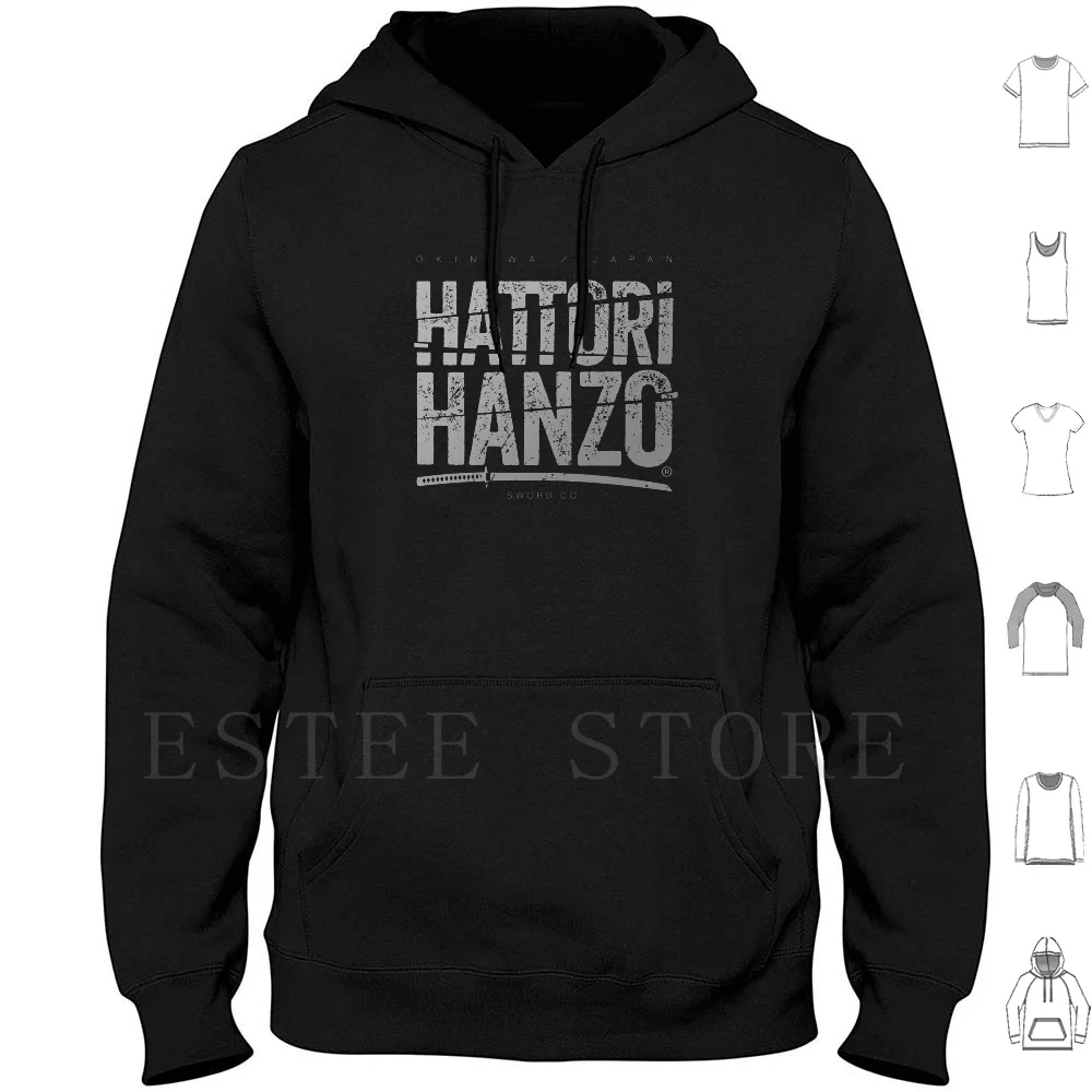 Hattori Hanzo/Spade Co. Felpe Manica Lunga Kill Bill Hattori Hanzo Tarantino Spade Logo Movie Giappone Katana