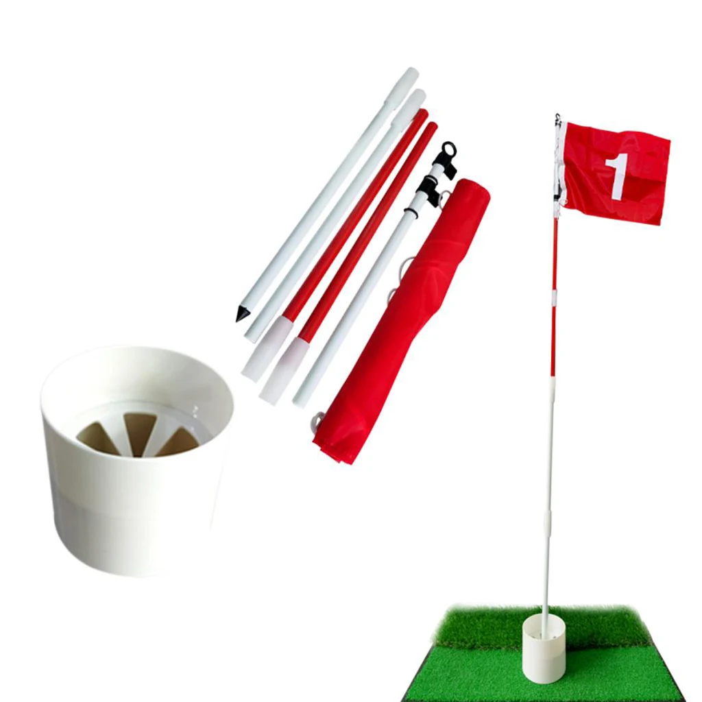 Golf Flag Stick Backyard Garden Training Cup Flagstick Course Golfing Mark