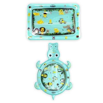 

Baby Water Play Mat Newborn Infant Inflatable Playmat Cushion Pad Toys Inflator for Kids Fun Activity Summer Supply