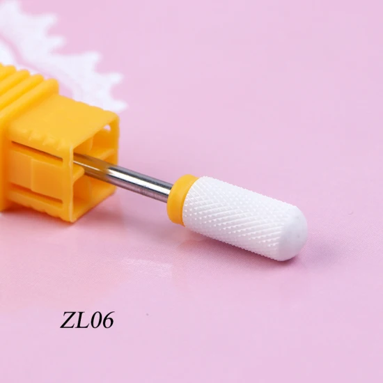 ZL06 Фрезер для ногтей, сверлильный биты керамический, твердосплавный алмаз Фрезер для маникюра и педикюра, Электрический Фрезер для ногтей, фрезер для сверла гель для снятия аксессуаров TRZL01-25 - Цвет: ZL06