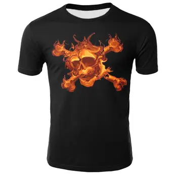 

Men's clothing 2020 new men's summer skull poker print men's short-sleeved T-shirt 3D printed T-shirt casual breathable fun T-sh