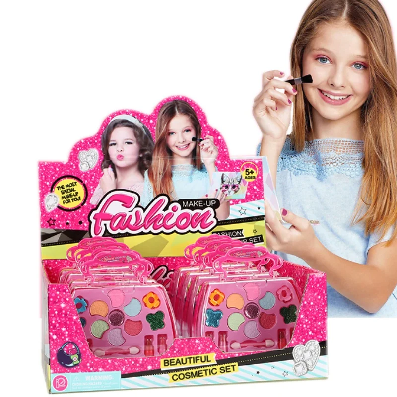 Дети Макияж игрушка набор ролевые игры принцесса розовый макияж красота безопасность нетоксичный набор игрушки для девочек туалетный косметический девушка