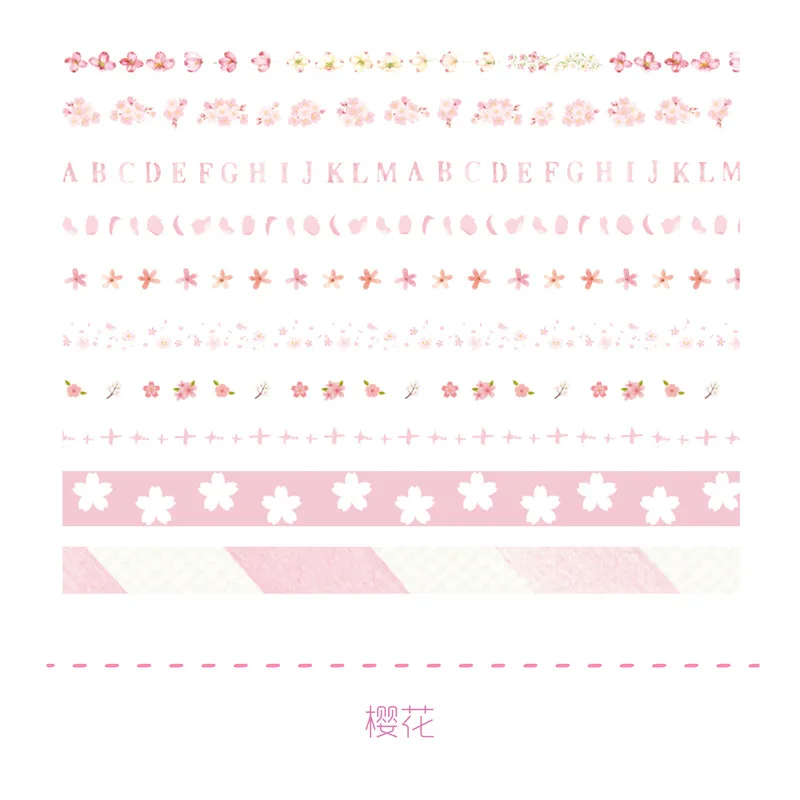 10 Pcs/set Basic Color Series Very Fine Washi Tape Children Diy Diary Masking Tape Stationery Scrapbook Stickers Decorative Tape - Цвет: 9