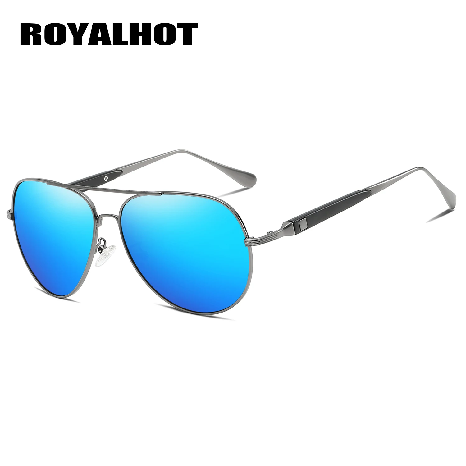 RoyalHot, мужские, женские, модные, алой, овальная оправа, солнцезащитные очки, для вождения, солнцезащитные очки, оттенки, Oculos masculino, мужские, 90097 - Цвет линз: Grey Blue