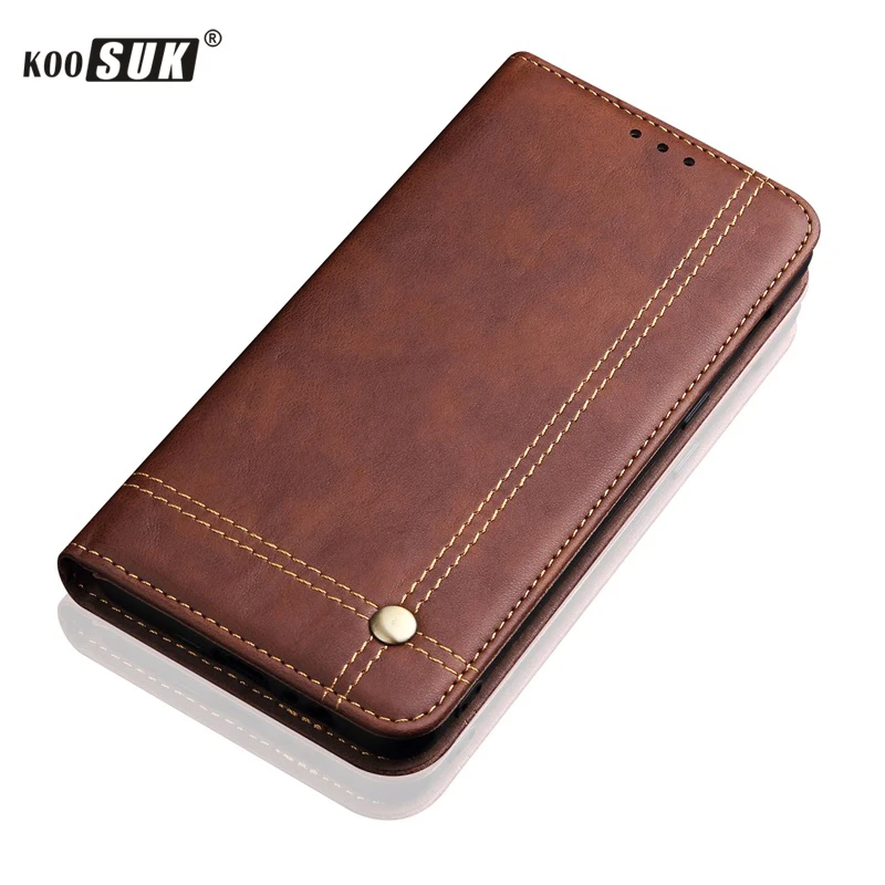 

Koosuk Retro Phone Case For iPhone 11 Pro Max Leather Cases Wallet Card Flip Stand Cover For iPhone11 Pro Max Protection Bags