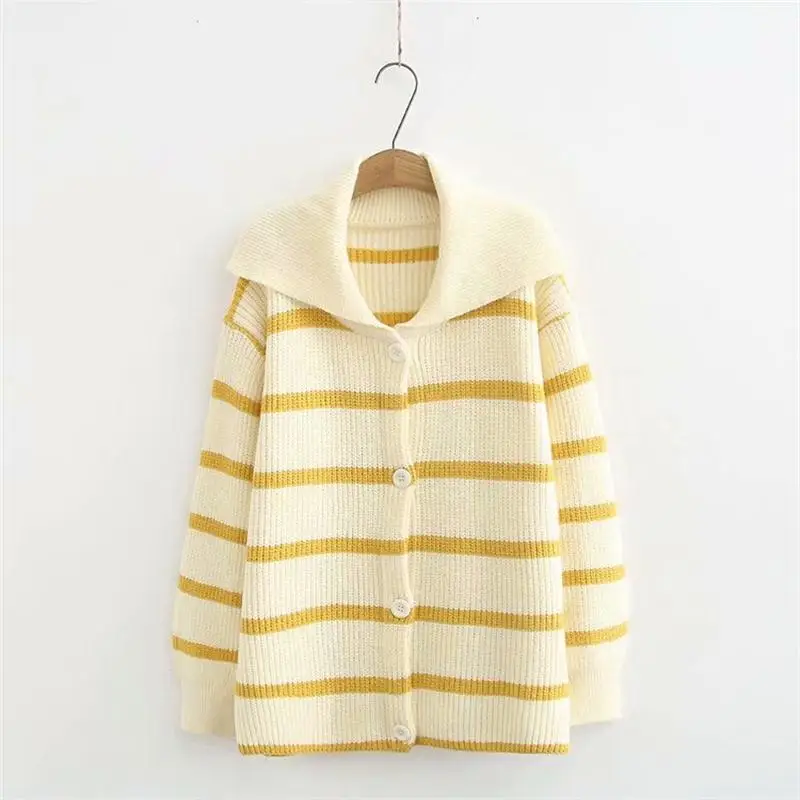 H. SA ropa mujer invierno отложной воротник - Цвет: LM19251 Yellow