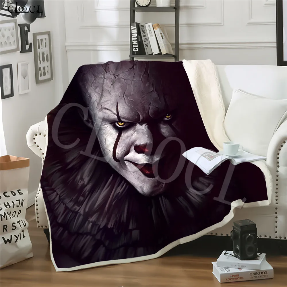Movie It: chap 2 мягкое плюшевое одеяло Crazy Clown постельное белье с 3D принтом для мужчин