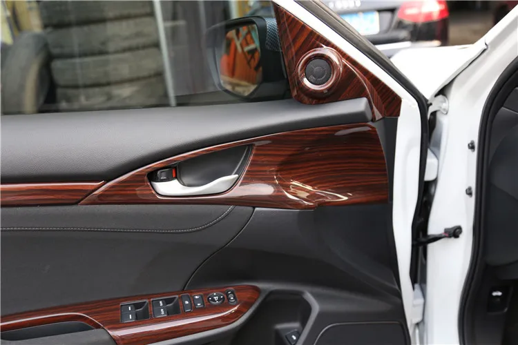 Для- Honda 10Gen Civic персиковая деревянная рамка Радио Аудио Панель тире крепление отделка комплект для переоборудования фасции лицевая рамка